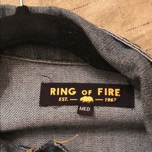 Ring of fire jean jacket for sale!